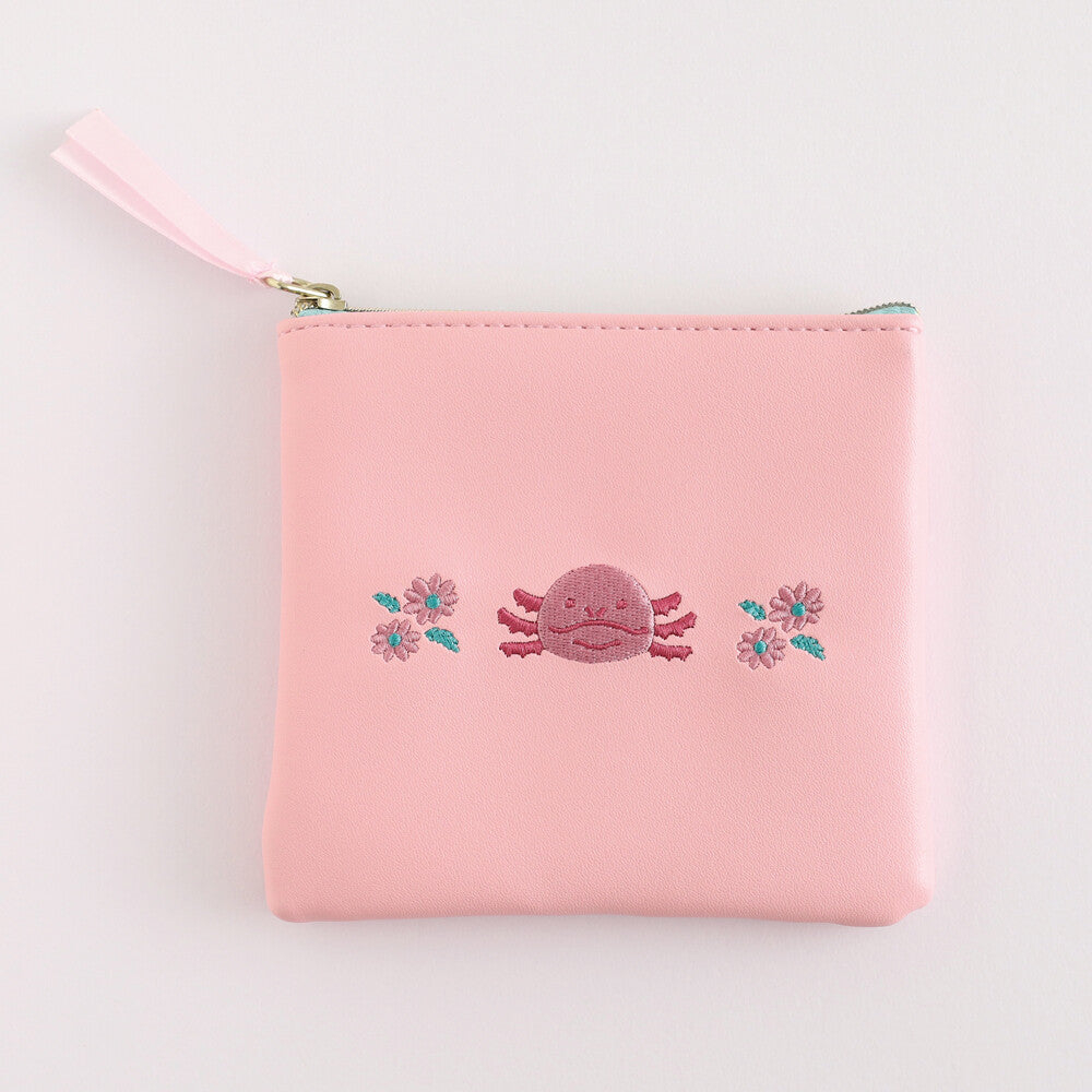 <Animal Department Store> Flat pouch with zipper - 共3款：quokka wallaby /Axolotl / wombat