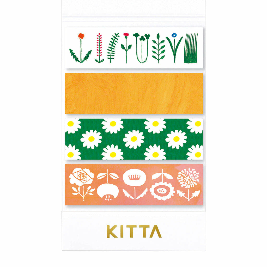 KITTA Washi Tape Flower Basic Reprinted Edition - Flower