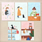 Mariko Fukuoka 福岡麻利子 Postcard Set - Meow