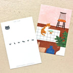 Mariko Fukuoka 福岡麻利子 Postcard Set - Meow
