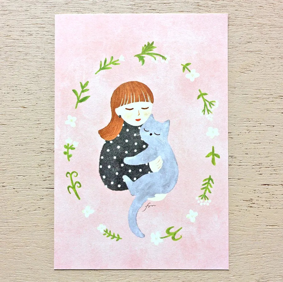 Mariko Fukuoka 福岡麻利子 Postcard Set - Meow
