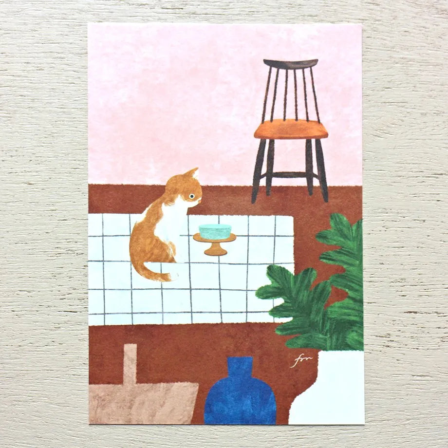 Mariko Fukuoka 福岡麻利子 Postcard Set - Meow