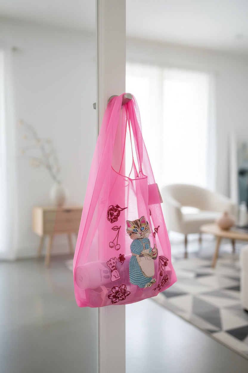 Nathalie Lete Organdy Bag - Blue Eye (Cat)