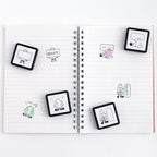 <Wearing Shoes Ghost> Portable Push-Button Stamp - Boo
