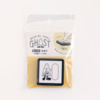<Wearing Shoes Ghost> Portable Push-Button Stamp - Oshaberi