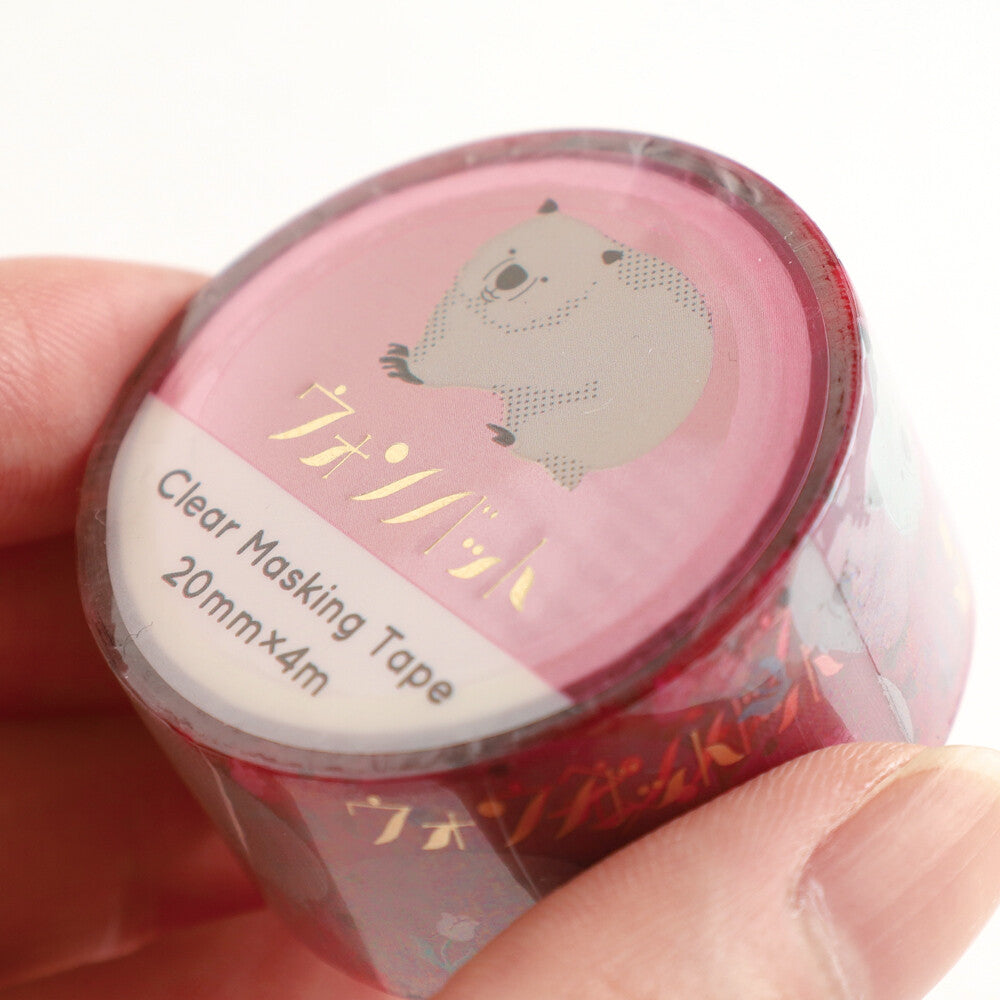 <Animal Department Store> Clear Masking Tape - Wombat