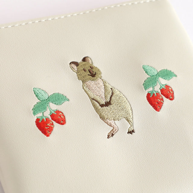<Animal Department Store> Flat pouch with zipper - 共3款：quokka wallaby /Axolotl / wombat