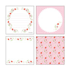 Hibiya Kadan 日比谷花壇 Memo Pad - Mimosa & Eucalyptus / Tulip & Leucocoline