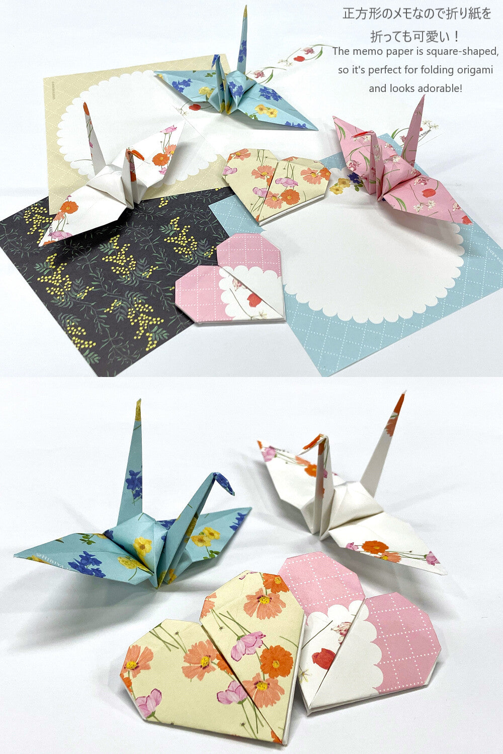 Hibiya Kadan 日比谷花壇 Memo Pad - Mimosa & Eucalyptus / Tulip & Leucocoline