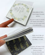 Hibiya Kadan 日比谷花壇 Memo Pad - Mimosa & Eucalyptus / Tulip & Leucocoline