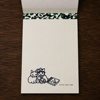 Pottering Cat Notepad - Marbling