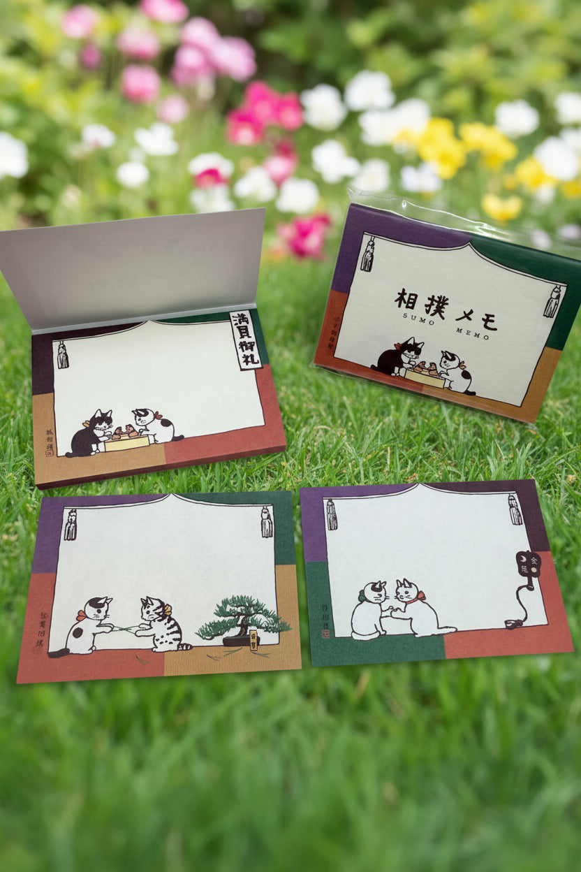 Pottering Cat Notepad - "Sumo"