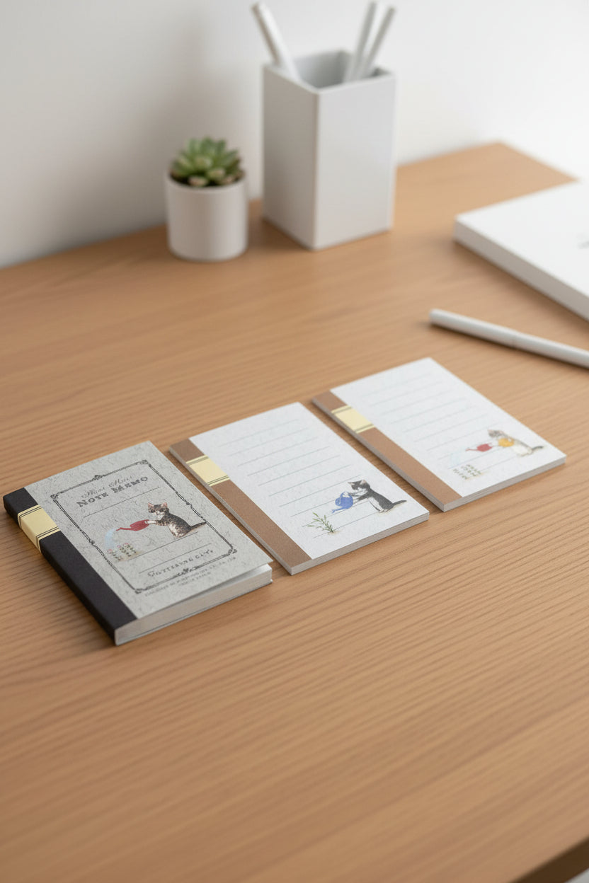 Pottering Cat Memo "Mini Watering Notepad"
