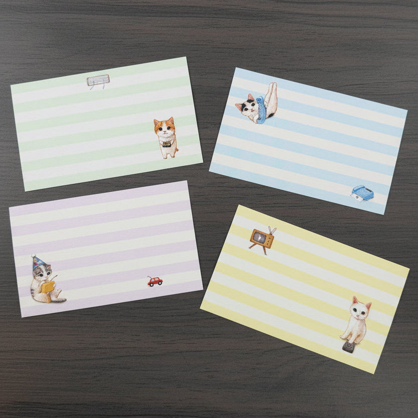 Pottering Cat Message Cards - "Remote Control"