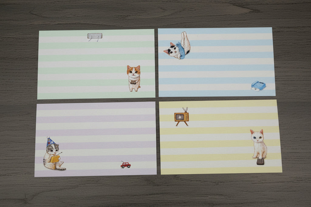 Pottering Cat Message Cards - "Remote Control"