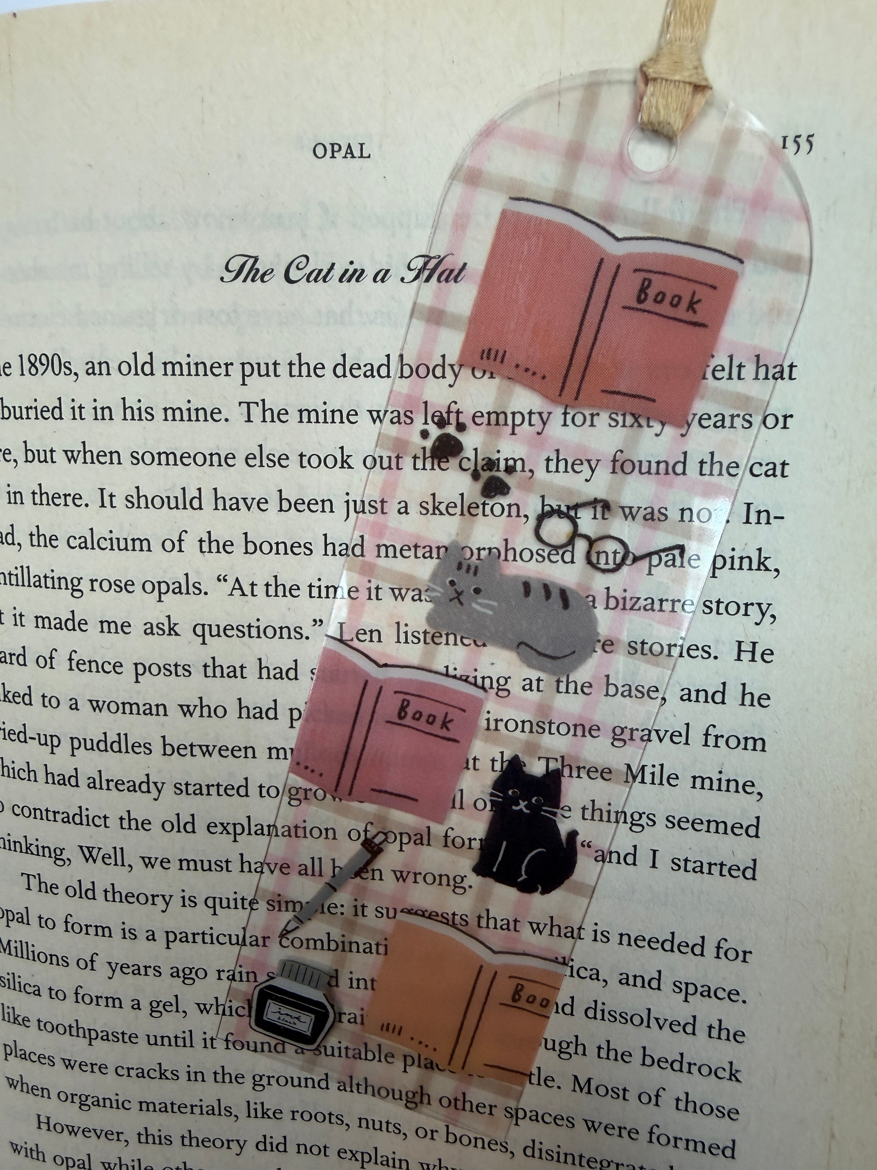 HONTOWATASHI Series Clear Book Mark 透明書籤 - Cat (4 Designs)