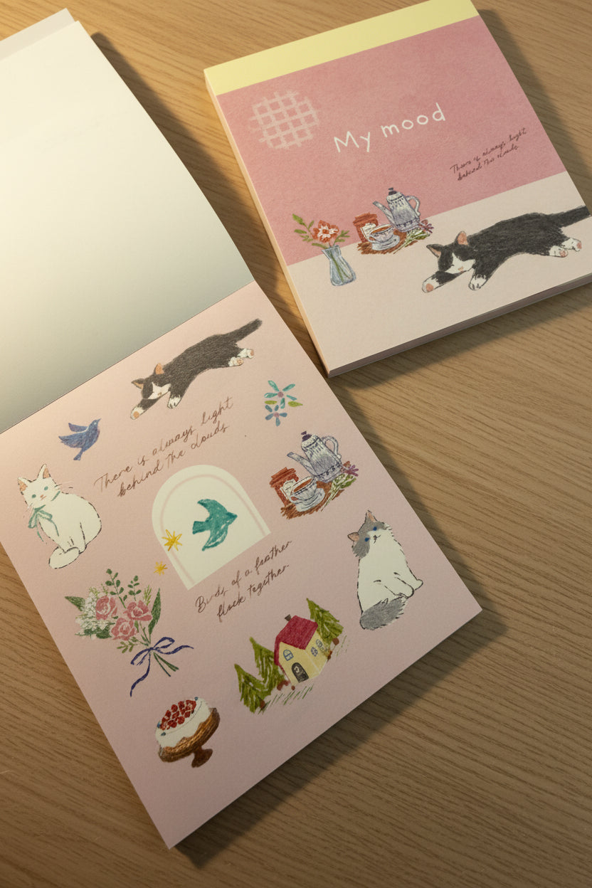 "My Mood" Memo Pad - Cat