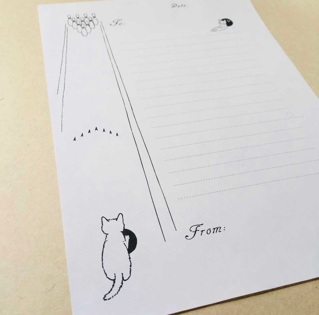 Pottering Cat Fax Letter Pad