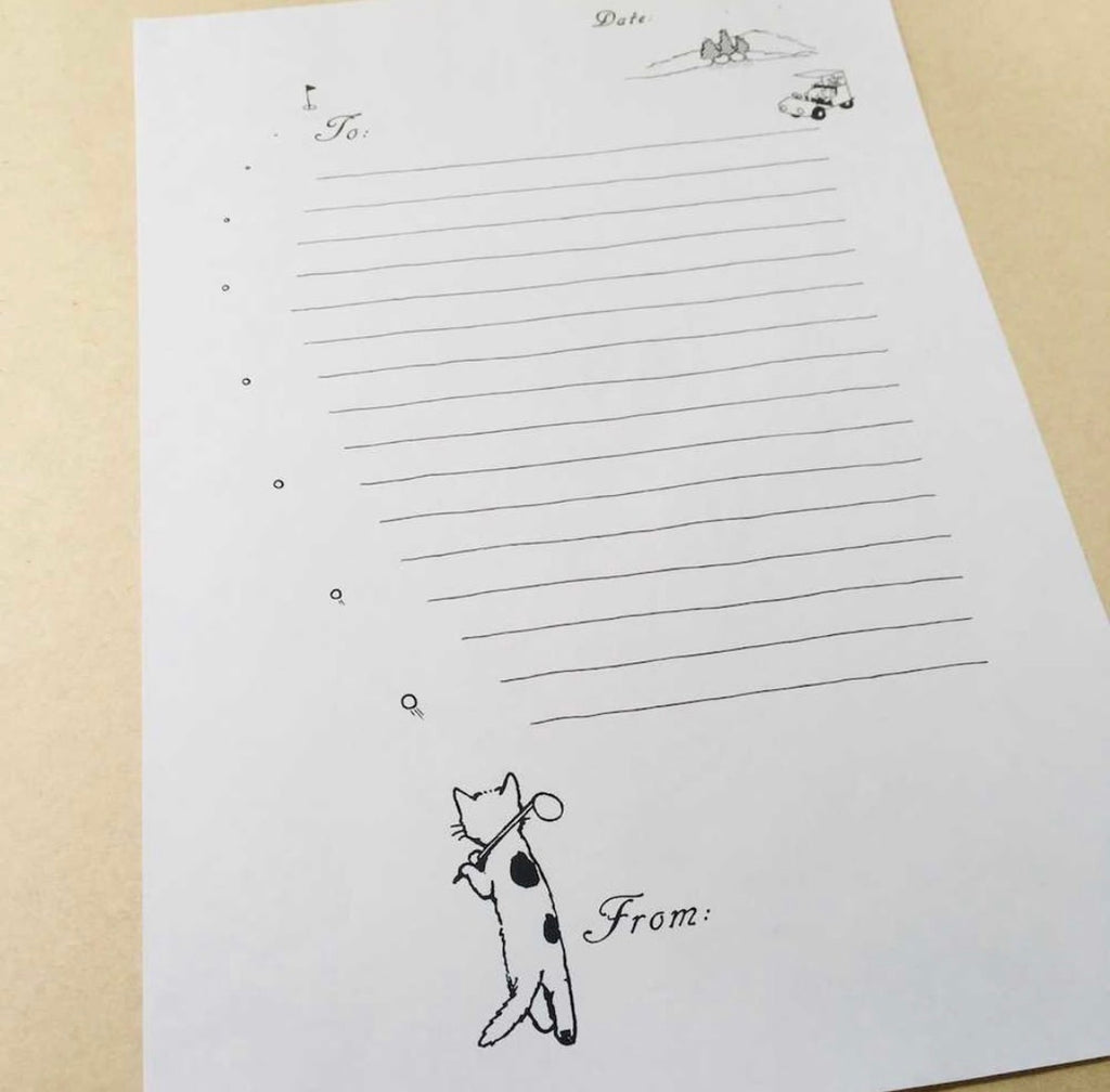Pottering Cat Fax Letter Pad