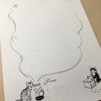 Pottering Cat Fax Letter Pad