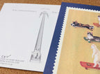 Pottering Cat "Stamp Series" Postcard - 6 designs