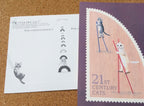 Pottering Cat "Stamp Series" Postcard - 6 designs