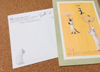 Pottering Cat "Stamp Series" Postcard - 6 designs