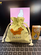 Q-LiA piccolot Little Drawstring Pouch + Coin Case - Fox