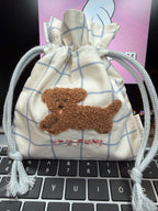 Q-LiA piccolot Little Drawstring Pouch + Coin Case - Dog