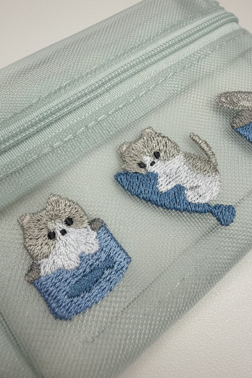 Q-LiA moi me Coin Pouch (with tissue compartment) - Cat