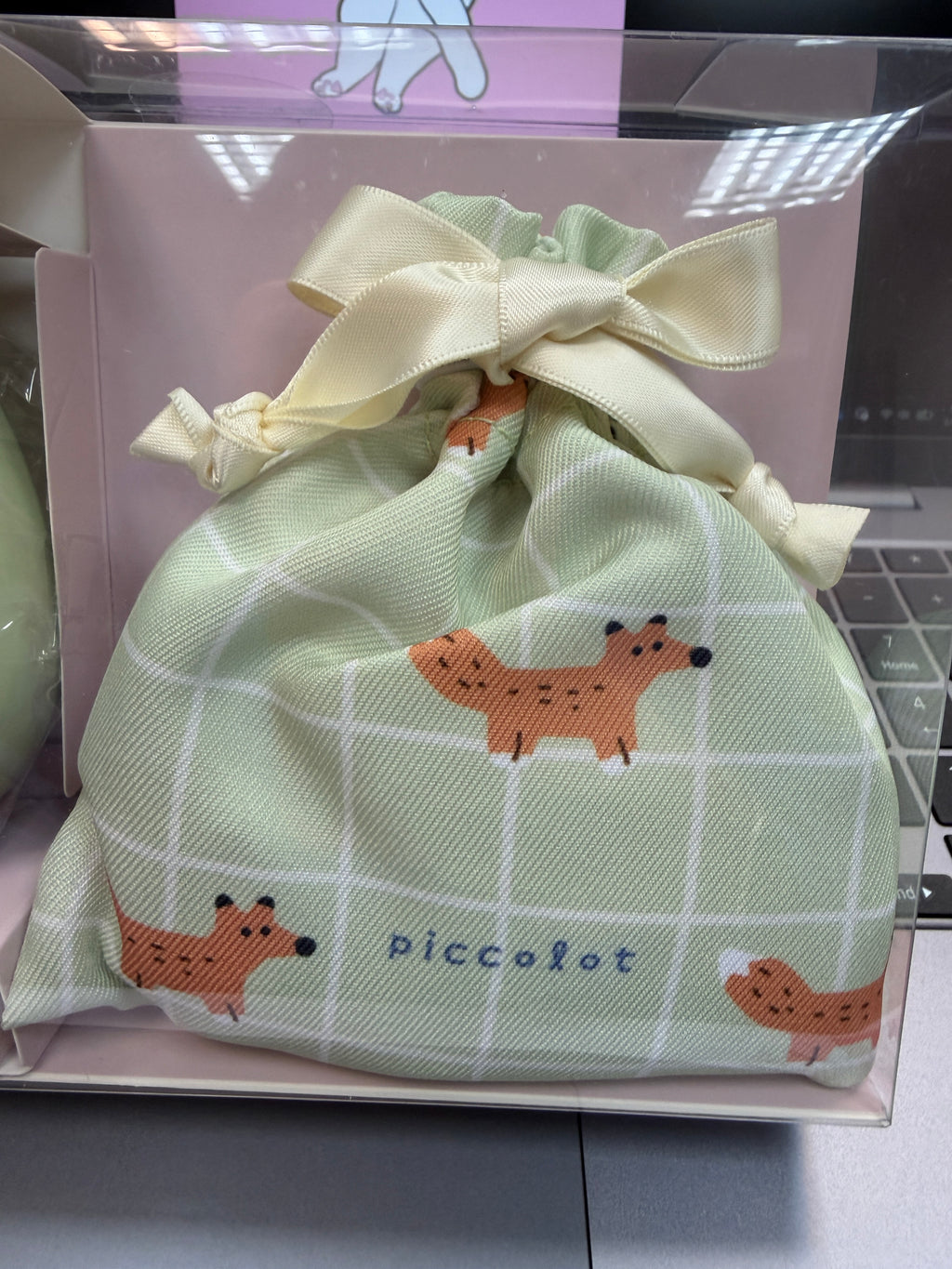 Q-LiA piccolot Hairbrush with Pouch Gift Set - Fox