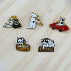 Pottering Cat Pins - Batch 1 of 13