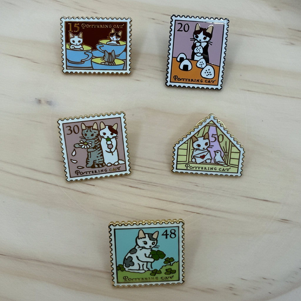 Pottering Cat Pins - Batch 5 of 13