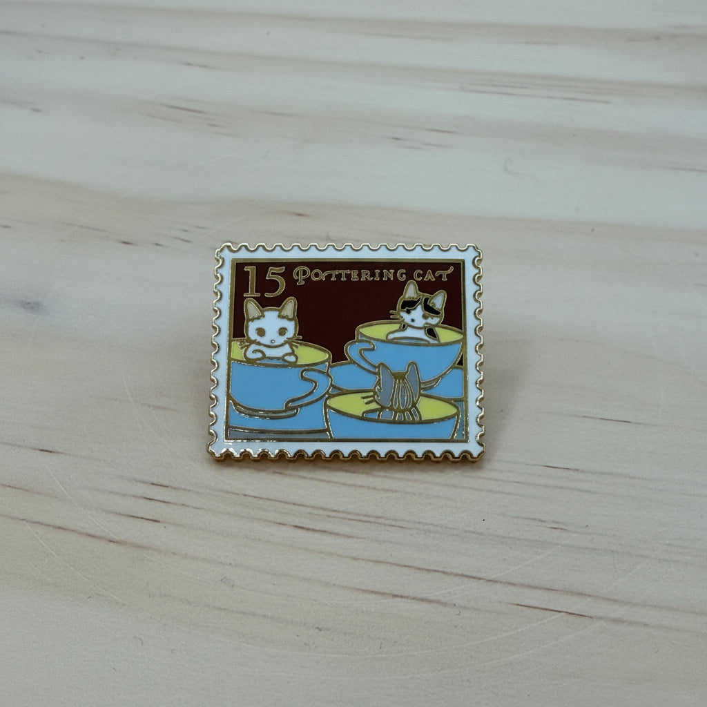 Pottering Cat Pins - Batch 5 of 13