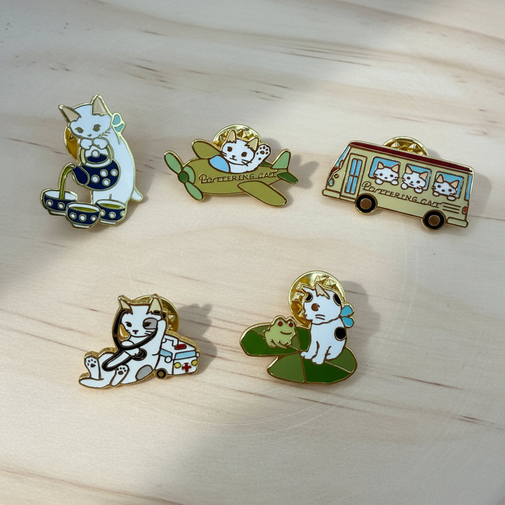 Pottering Cat Pins - Badge 11 of 13