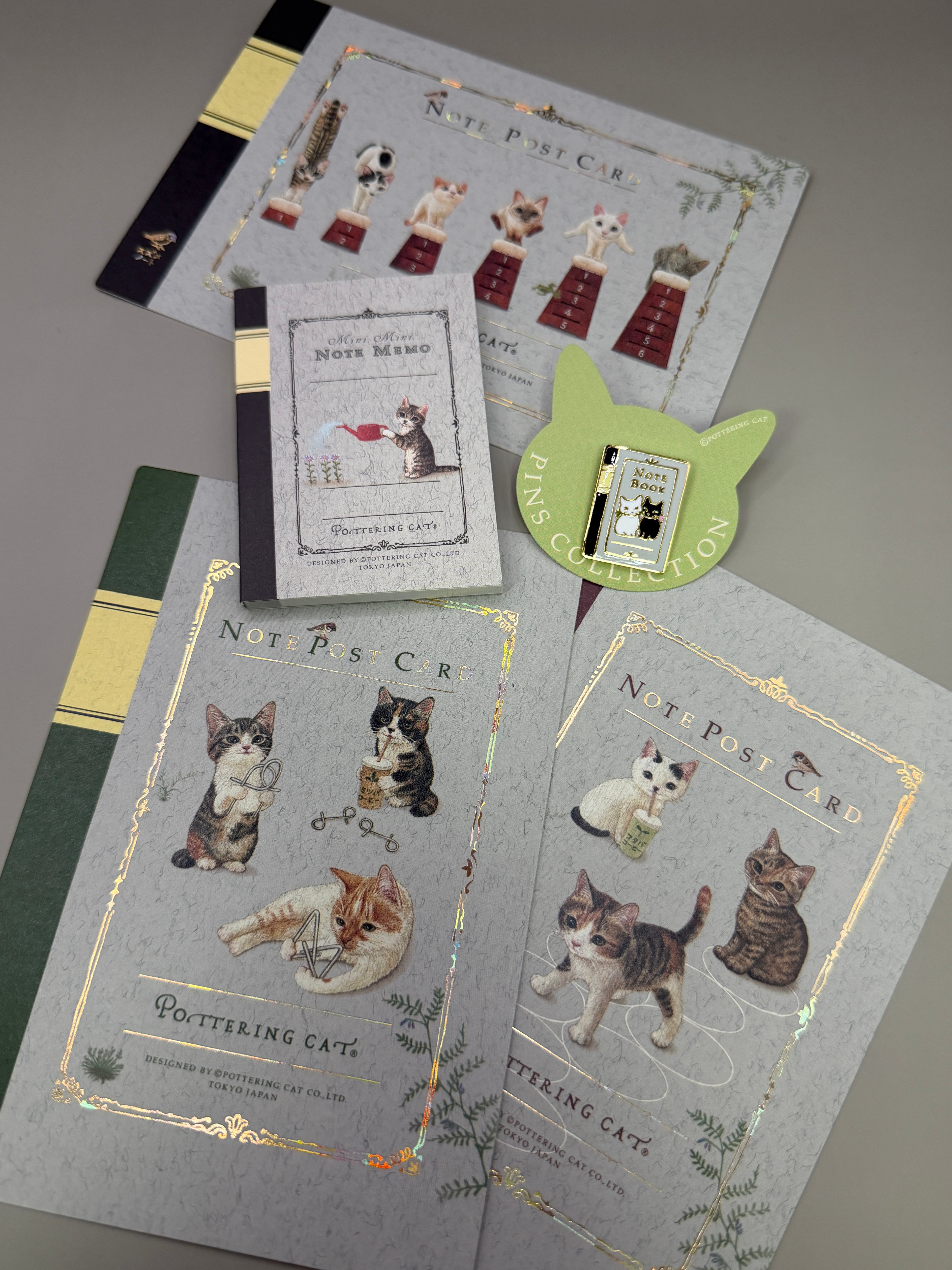 Pottering Cat Memo "Mini Watering Notepad"