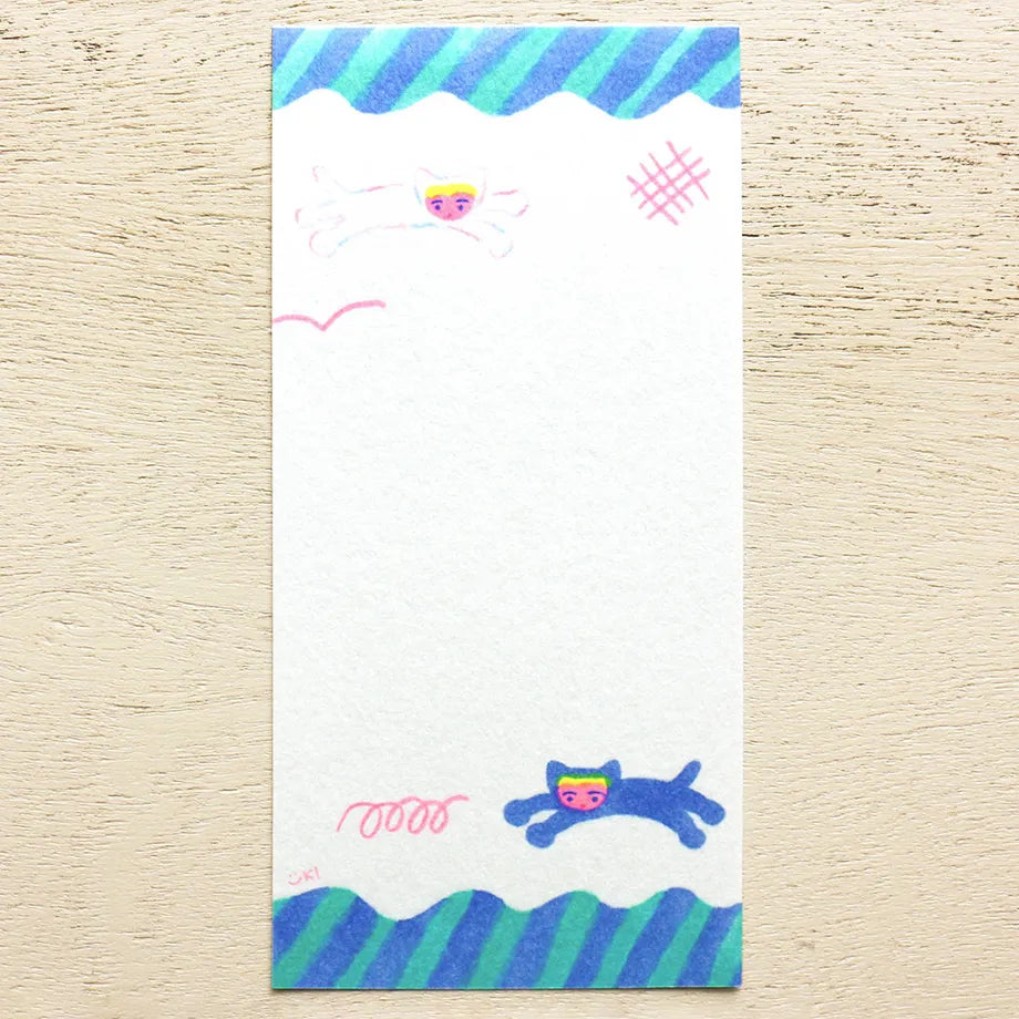 Itoi Yuki Ippitsusen Notepaper 一筆箋 - Neko