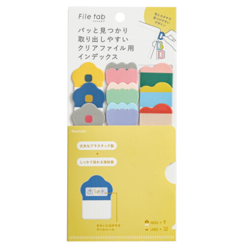 Kanmido Index File Tabs - Flowers