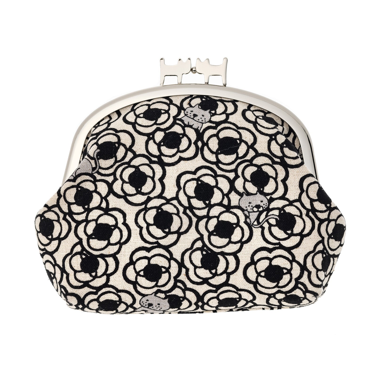 B-andyu Gamaguchi Purse 貓貓啪啪荷包仔 - White & Black