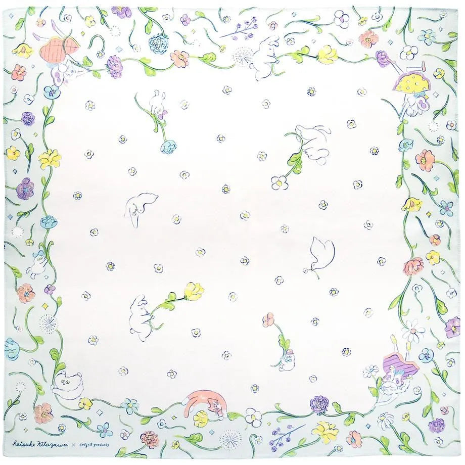 Heisuke Kitazawa 北澤平祐 Handkerchief - Everyone Riding on Spring Breeze