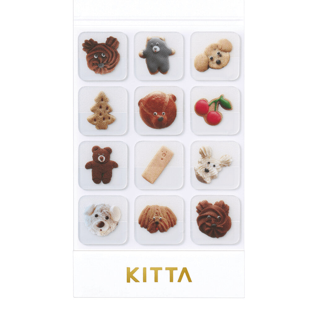 KITTA Clear stickers - Cookies (doggies !)