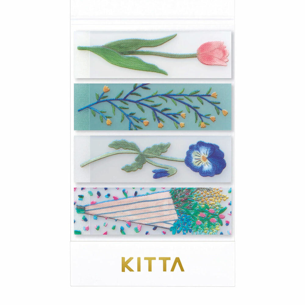 KITTA Washi Tape - Flower (Clear)