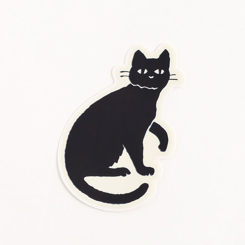 <Midnight> Glow-in-the-dark Sticker - Kuroneko