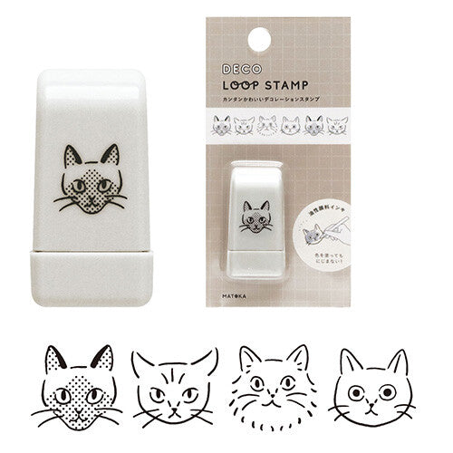 Matoka Deco Loop Stamp - Cat