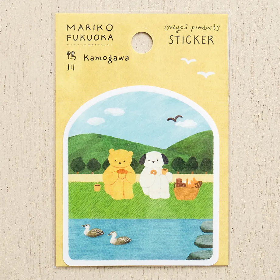 Mariko Fukuoka 福岡麻利子 Sticker - Kamogawa