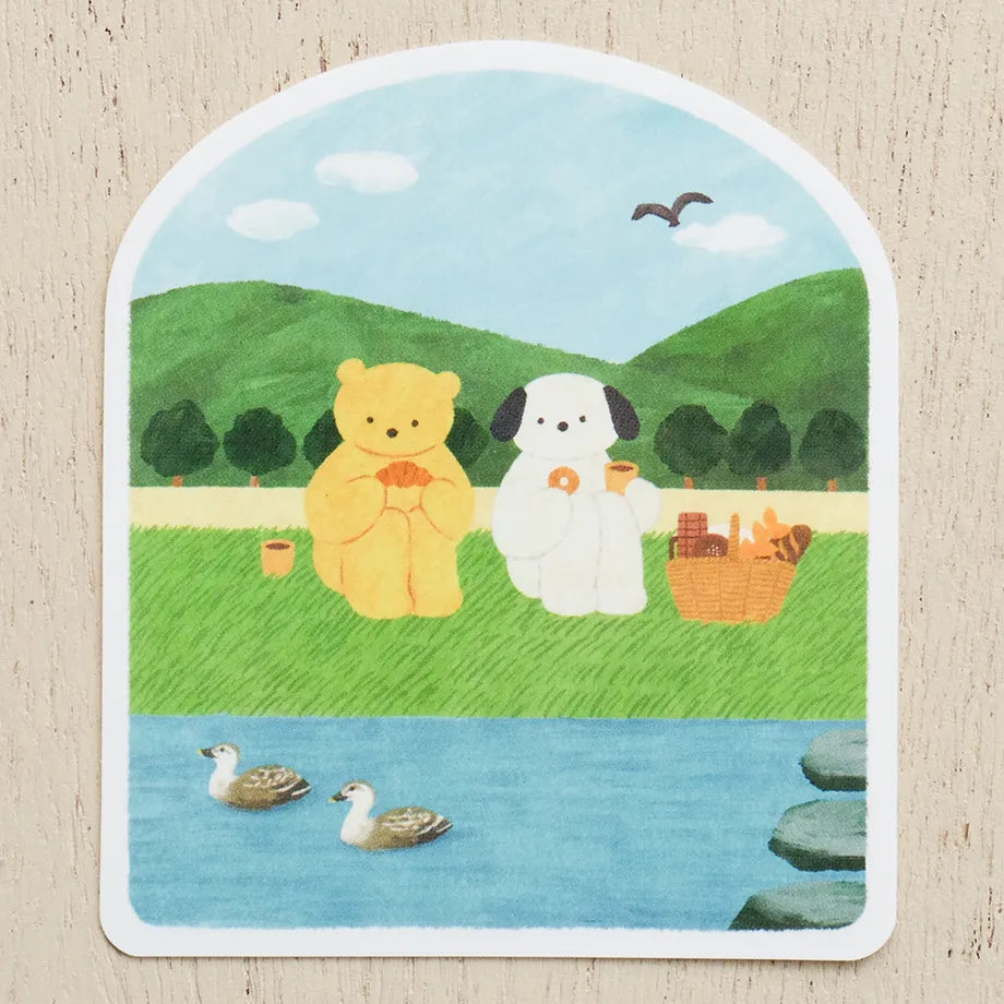 Mariko Fukuoka 福岡麻利子 Sticker - Kamogawa
