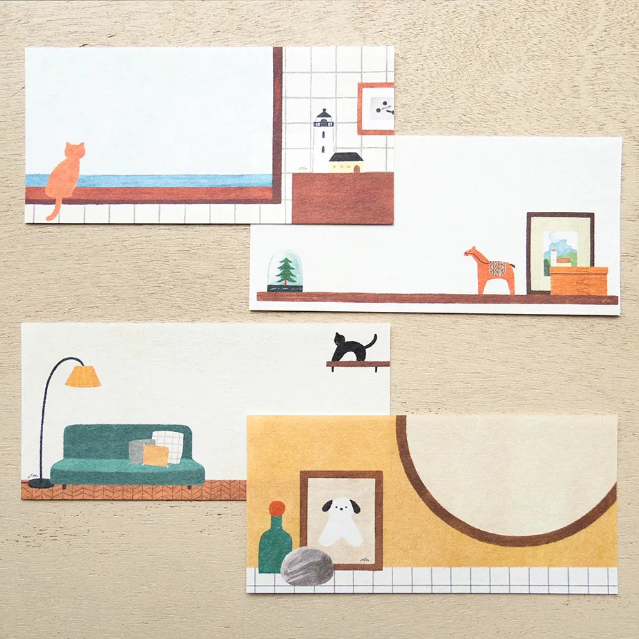 Mariko Fukuoka 福岡麻利子 Ippitsusen Notepaper 一筆箋 - Good Time