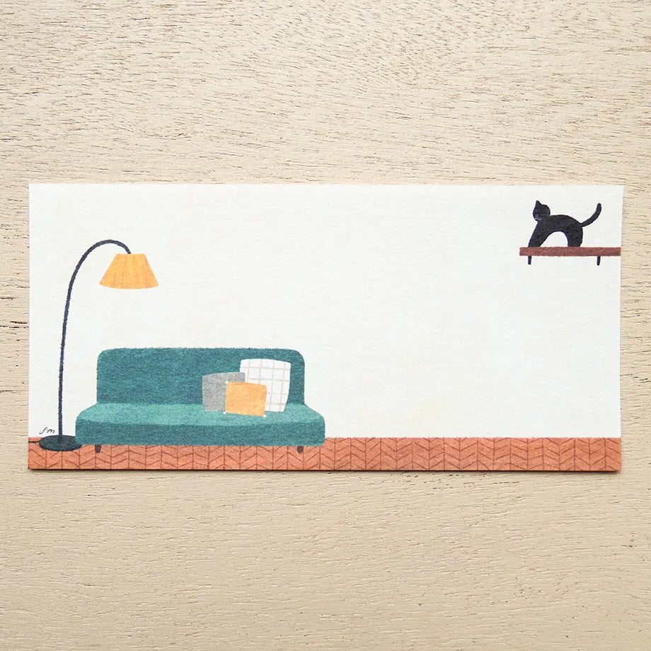 Mariko Fukuoka 福岡麻利子 Ippitsusen Notepaper 一筆箋 - Good Time