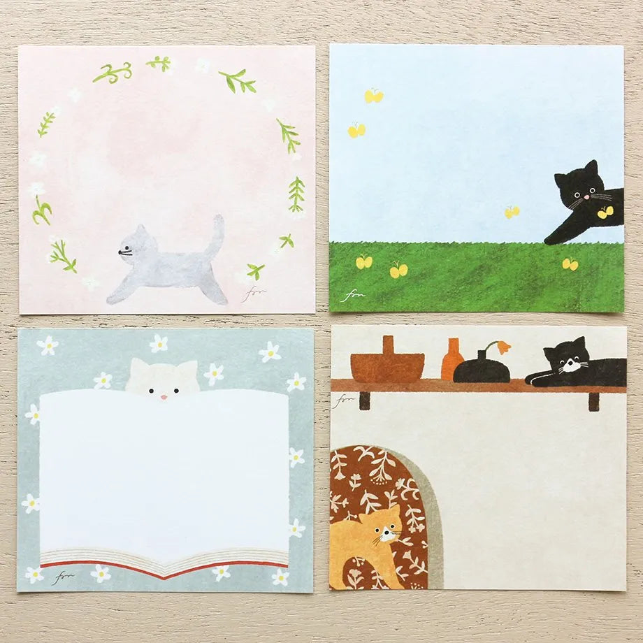 Mariko Fukuoka 福岡麻利子 Memo Pad - Meow