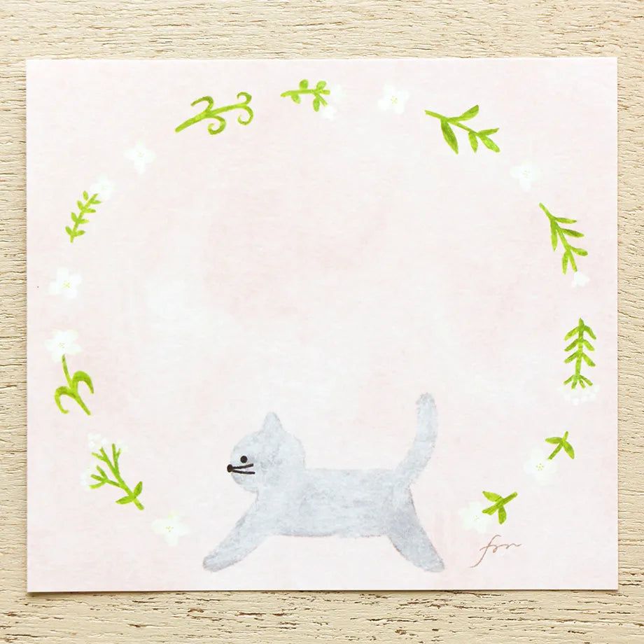 Mariko Fukuoka 福岡麻利子 Memo Pad - Meow